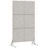 vidaXL Privacy Screen Grey 100 x 50 x 180 cm Steel