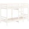 vidaXL Bunk Bed without Mattress White 75x190 cm Small Single Solid Wood Pine