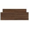 vidaXL Bed Frame without Mattress Brown Oak 120x200 cm