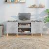 vidaXL Record Cabinet Concrete Grey 121x38x48 cm Engineered Wood
