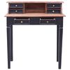vidaXL Writing Desk with Drawers 90x50x101 cm Solid Mahogany Wood