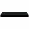 vidaXL Floating Wall Shelf Black 50x23x3.8 cm MDF