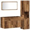 vidaXL 3 Piece Bathroom Furniture Set Old Wood Engineered Wood