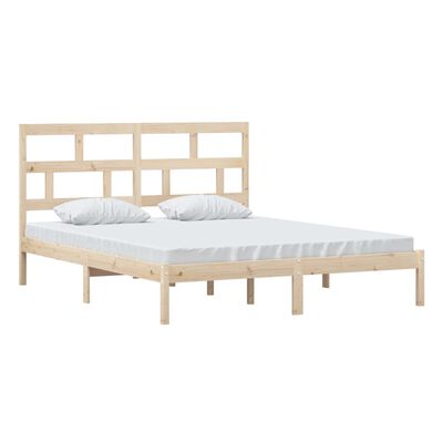 vidaXL Bed Frame Solid Wood Pine 160x200 cm