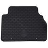 vidaXL Car Mat 4 pcs Black Rubber