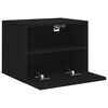 vidaXL TV Wall Cabinet Black 40x30x30 cm Engineered Wood
