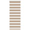 vidaXL Zebra Blind Sand Brown 55x150 cm Fabric Width 50.9 cm Polyester