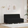 vidaXL Modular Sofa Unit Armless 3 pcs Black 55 x 74 x 82 cm