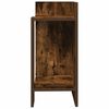 vidaXL Side Tables 2 pcs with Shelf Smoked Oak 25.5x27x60 cm