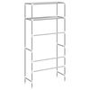 vidaXL 2-Tier Storage Rack over Washing Machine Grey 69x28x143 cm Iron