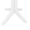 vidaXL Garden Table White 70 x 70 x 71.7 cm Plastic