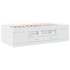 vidaXL Daybed with Drawers without Mattress White 90x190 cm Single