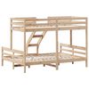 vidaXL Bunk Bed without Mattress 80x200/140x200 cm Solid Wood