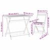 vidaXL Bistro Set Folding 5 pcs Oil Natural Solid Acacia Wood