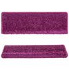 vidaXL Stair Mats 15 pcs 65x21x4 cm Violet Rectangular Edge