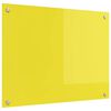 vidaXL Kitchen Backsplash Yellow 80 x 60 cm Tempered Glass