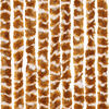 vidaXL Fly Curtain Ochre and White 56x200 cm Chenille
