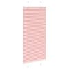 vidaXL Pleated Blind Pink 60x100 cm Fabric Width 59.4 cm Polyester