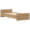 vidaXL Bed Frame without Mattress Artisan Oak 90x190 cm Single Engineered Wood