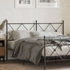 vidaXL Metal Replace Headboard Black 160cm