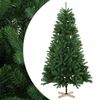 vidaXL Artificial Christmas Tree 120 cm PVC and Solid Pine Wood Green