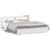 vidaXL Bed Frame with Headboard without Mattress White 180x200 cm Super King