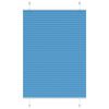 vidaXL Pleated Blind Blue 80x100 cm Fabric Width 79.4 cm Polyester