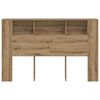 vidaXL Headboard Cabinet Artisan Oak 160x18.5x103.5 cm Engineered Wood