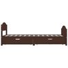 vidaXL Bed Frame without Mattress Dark Brown 100x200 cm Solid Wood