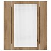 vidaXL LED Bathroom Mirror Cabinet Artisan Oak 40x12x45 cm Engineered Wood