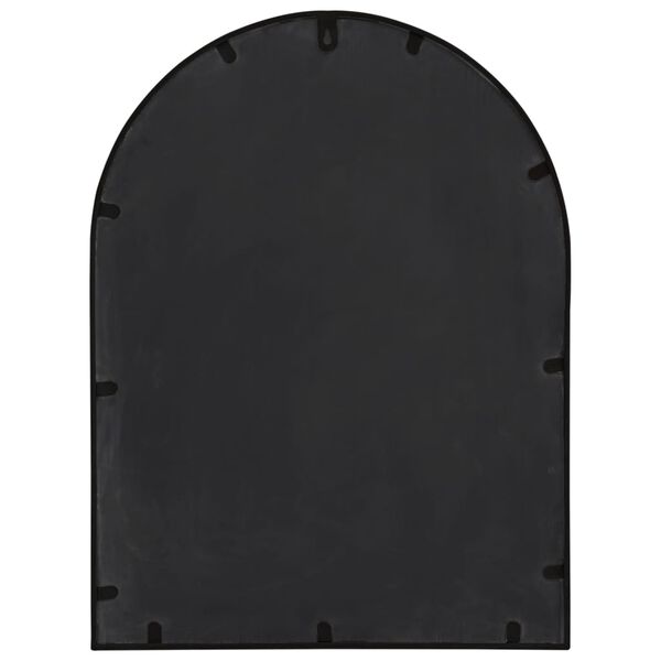 vidaXL Mirror Black 60x45 cm Iron for Indoor Use