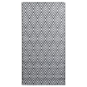 vidaXL Outdoor Carpet ARAKIL White and Black 160x230 cm PP