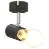 vidaXL Ceiling Spotlight with Spotlights Black 6.5 x 6 x 11.5 cm Metal