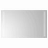 vidaXL LED Bathroom Mirror Transparent 60 x 30 cm Tempered Glass