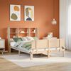 vidaXL Bookcase Bed without Mattress 140x200cm Solid Wood Pine