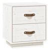 vidaXL Bedside Cabinets 2 pcs White 40x34x45 cm Solid Wood Pine
