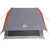vidaXL Tents with Roof Grey and orange 220 x 233 x 184 cm Polyester