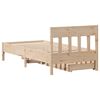 vidaXL Bed Frame without Mattress 100x200 cm Solid Wood Pine