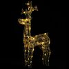 vidaXL Reindeer Christmas Decoration | Warm White | Acrylic | Tall