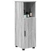 vidaXL Bathroom Cabinet with Storage Grey Sonoma 30 x 35 x 95 cm
