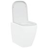 vidaXL Toilet Seat White 47.5 x 35 x 3.6 cm Duroplast