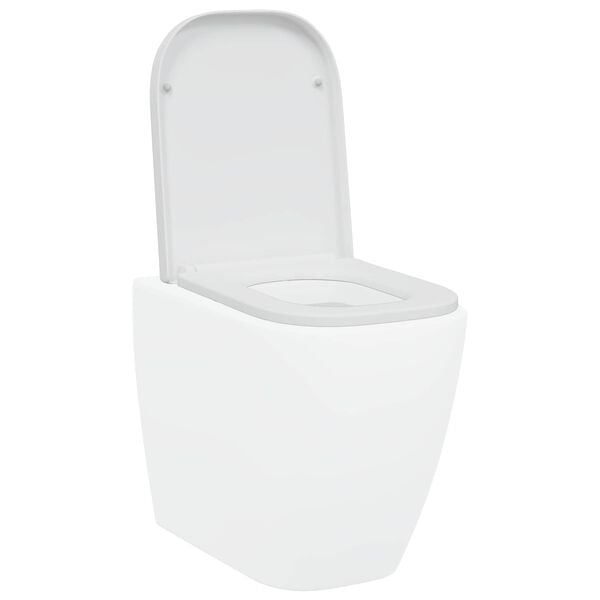 vidaXL Toilet Seat White 47.5 x 35 x 3.6 cm Duroplast