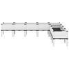 vidaXL Garden Planter with Legs White 200x160x42 cm PP