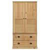 vidaXL Wardrobe VIGO 90x55x170 cm Solid Wood Pine