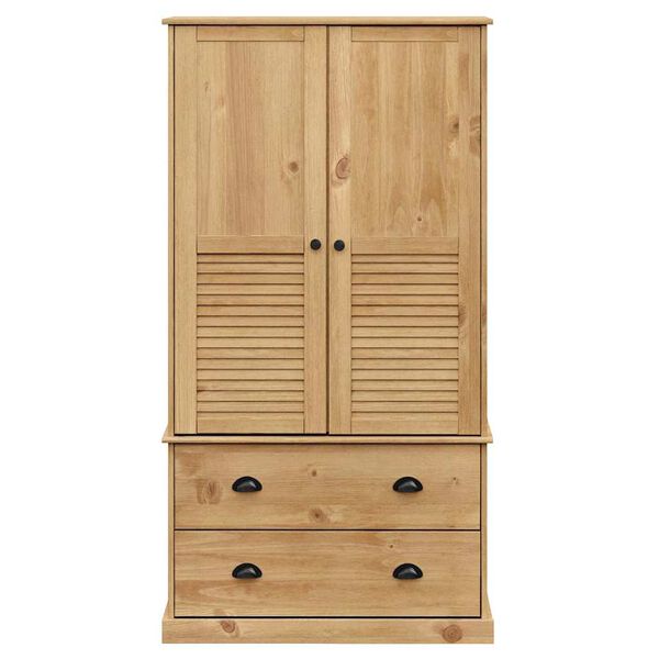 vidaXL Wardrobe VIGO 90x55x170 cm Solid Wood Pine