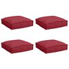 vidaXL Pallet Cushion for suitable for Seat 4 pcs Wine Red