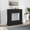 vidaXL Fireplace Surround Black Oak 90x30x90 cm Engineered Wood
