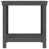 vidaXL Work Bench Grey 80x50x80 cm Solid Wood Pine