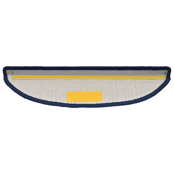 vidaXL Stair Mats 30 pcs 56x17x3 cm Blue Half Round