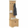 vidaXL Hallway Cabinet with Drawer BODO Honey Brown 50 x 40 x 156.7 cm